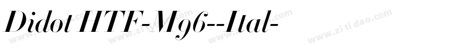 Didot HTF-M96--Ital字体转换